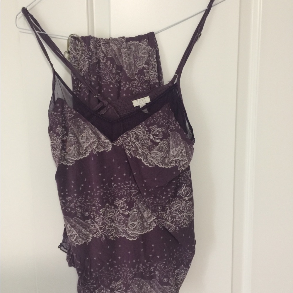 Tart Intimates Pajamas lace trim lightly used